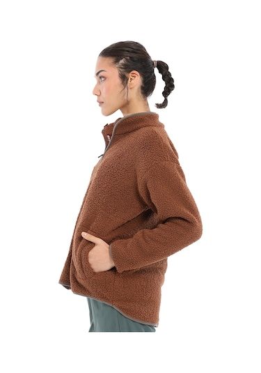 Sportive Sherpa Kadın Bej Günlük Stil Polar 24kk018-oat Bej