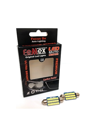 Fiat Linea Makyajlı Led Plaka Aydınlatma Ampul Seti Femex Parlak Beyaz