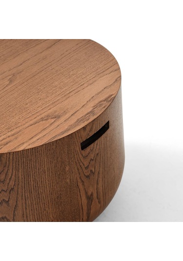 Orta Sehpa Takımı No:726 Mdf Yuvarlak Ceviz Orta Sehpa