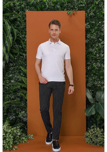 Efor P 1113 Slim Fit Siyah Spor Pantolon Siyah