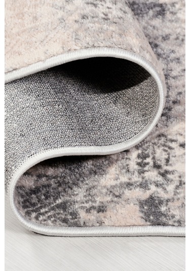 Notteo Modern Halı Yumuşak Dokulu, Dokuma Tabanlı, 7 Mm İnce Form, Dayanıklı Gri 2