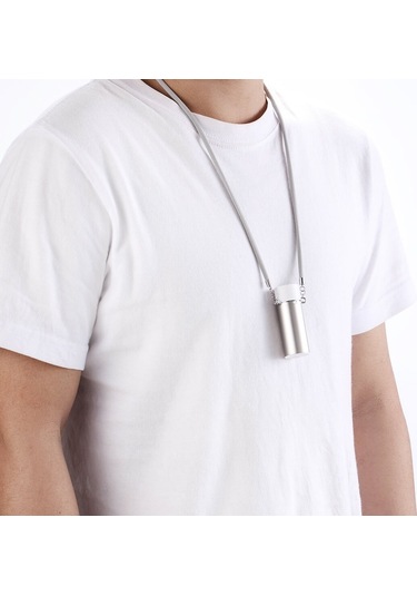 Sones Ep205 Taşınabilir Hava Temizleyici Negatif İyon Kolye Askılı Yaka Temizleyici Gümüş