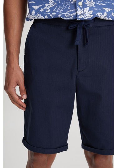 Regular Fit Normal Kesim %100 Pamuk Normal Bel Lacivert Chino Şort L231406410 Lacivert