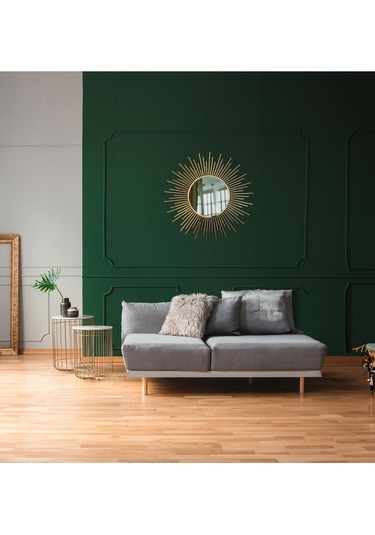 Vovoko Gold Ayna Güneş Ayna Metal Ultra Lak Kaplama Ayna Gold