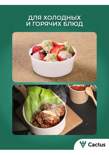 Cactus Kapaklı Derin Kağıt Tek Kullanımlık Tabaklar 10 Adet 317372833 100 adet