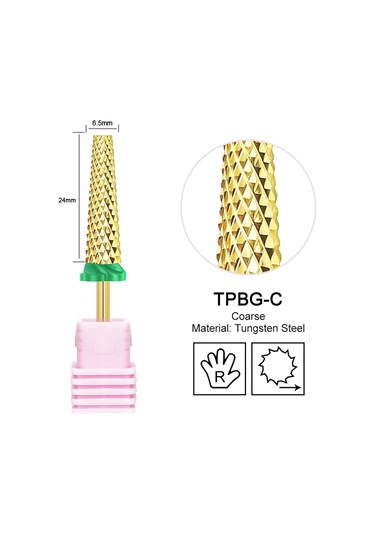 Konik Namlu Tırnak Matkap Uçları Tungsten Karbür Çivi Taşlama Kafası Freze Kesici 4xc Sert Yumuşak Jel Kaldırma Parlatma Dıy Araçları Kremsi Beyaz