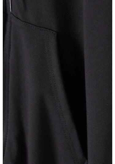 Fermuarlı Çocuk Hırka Siyah