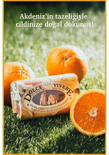 Nesti Dante Sabun Dolce Vivere Capri Turunçgil Kokusu Vegan Bakım 250 G