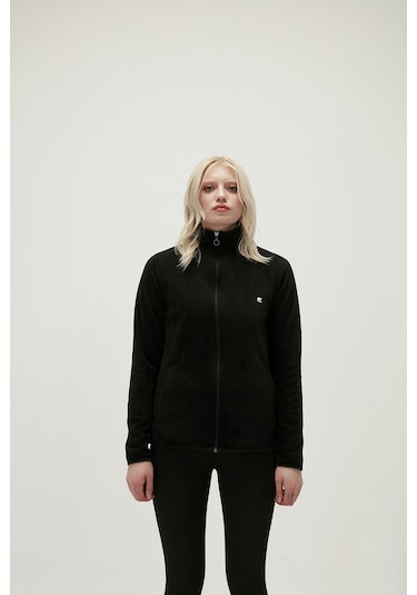 Bad Bear Wilma Full-zip Siyah Fermuarlı Kadın Polar Sweatshirt-siyah Siyah