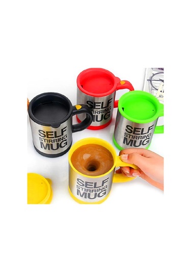 Karıştırıcı Özellikli Mikser Kupa Bardak Self Stirring Mug 5365 Çok Renkli