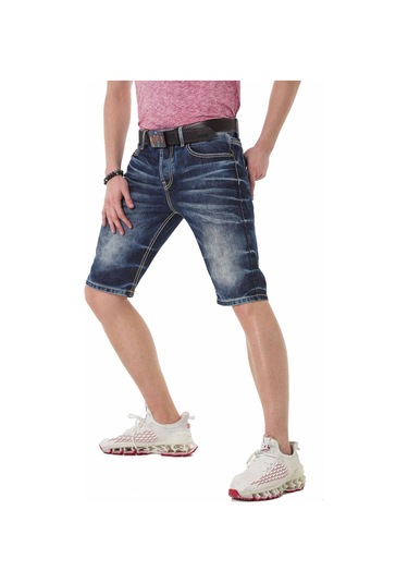 Ck251 Mavi Kot Şort Mavi