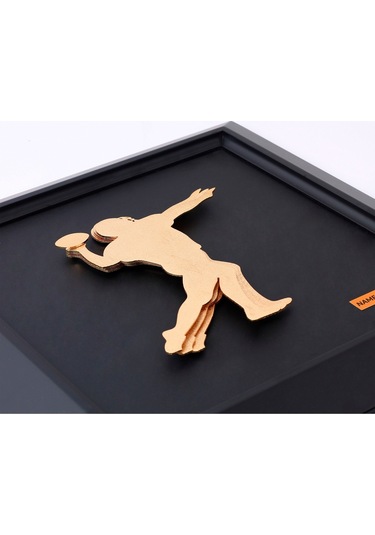 Zekupp Amerikan Futbolu Severler İçin Ahşap Tablo, Duvar Dekorasy