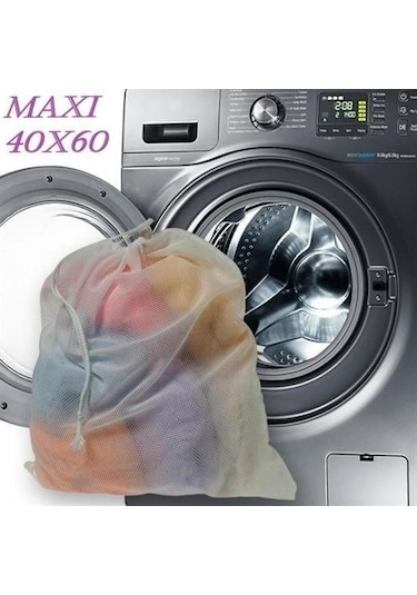 Ams Net Çamaşır Yıkama Filesi Kirli Filesi Maxi 40x60 Cm Beyaz