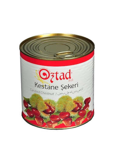Öztad Bütün Kestane Şekeri Duble 3 KG Teneke