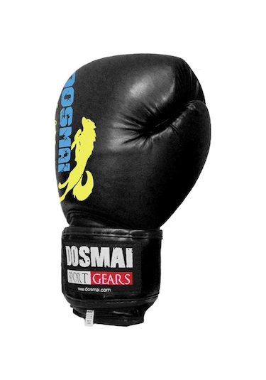 Dosmai Profesyonel Hava Alır Boks Kick Boks Eldiveni Siyah El344 Siyah