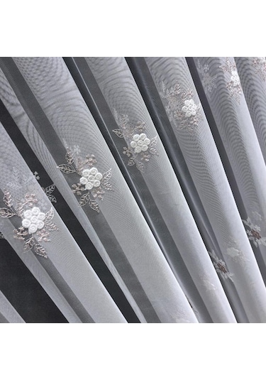 Tül Perde Tayga 00U44700 Kodlu Ürün Brillant Marka Ekru