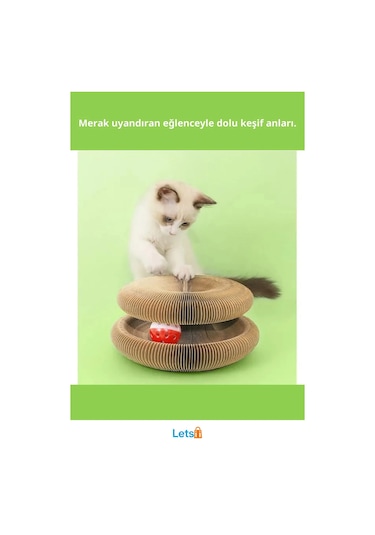 Şekillendirilebilir Dayanıklı Oluklu Kağıt Kedi Oyun Alanı