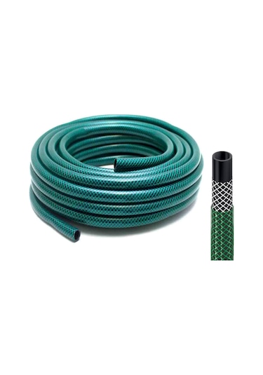 Venoa Meteor Vde40 Kırılmaz Örgülü Tekerlek Makaralı Bahçe Su Hortumu 40 Mt 6 Parça