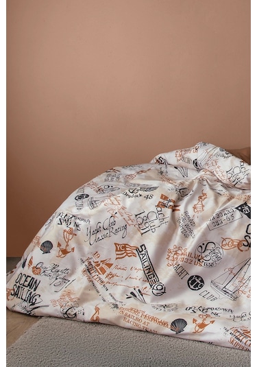 Voyager 210 Tc 83 Tel Dijital Pamuk Saten Tek Kişilik Nevresim Takımı Çok Renkli