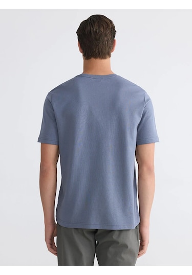 Lc Waikiki İndigo Loose Fit Basic Dry Touch Tişört Indigo