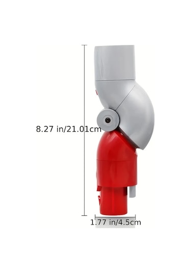 Elmpaly 1 Adet Kırmızı Gri V7 V8 V10 V11 V15 Kablosuz Dik Elektrikli Süpürge Düşük Geri Çekilebilir Adaptör Direksiyon Başlığı Dönüşüm Bağlayıcı