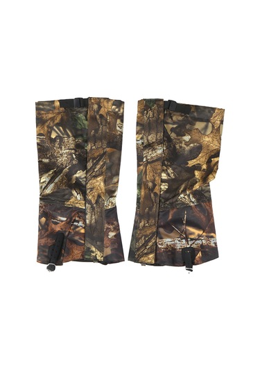 Geeksen Uzun Camo Kar Botu Korumaları Xl: Su Geçirmez, -30 C Dayanıklı, Tpu Askılı, Metal Kordon Kanca Kamuflaj