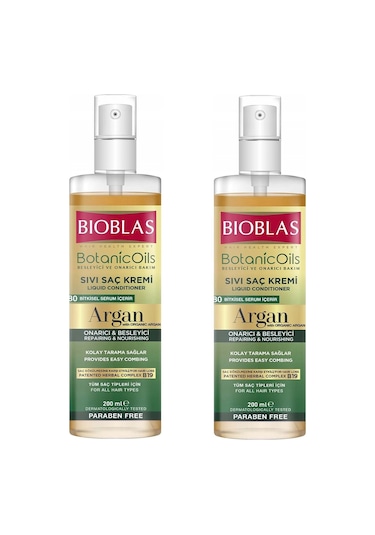 Bioblas Botanic Oil Argan Özlü Sıvı Saç Kremi 2 x 200 ML