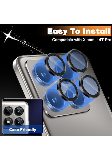 Xiaomi Mi 14t Pro Kamera Koruma Lens Koruyucu Temperli Cam Aparat