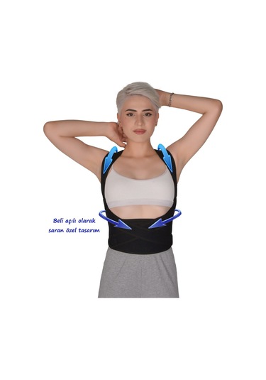 Balenli Dik Duruş Korsesi Sırt Ve Bel Kamburluk Önleyici Dik Durma Korsesi Unisex Kalın Balenli