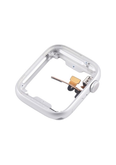 Tongxida 45mm Alüminyum Serisi 8/9 iOs Uyumlu Watch Çerçeve Taç Döndürme Flex Kablo Gümüş