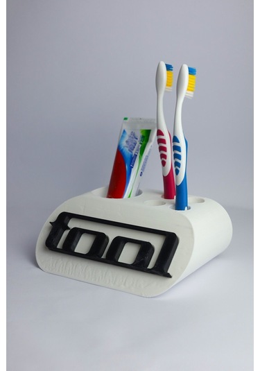 Tool - Dekoratif Diş Fırçalık Beyaz