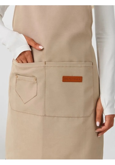Dadilove Mutfak Önlüğü, Şef Önlüğü, Manikür Ustası İç 365973125 Bej