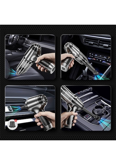 Ally St-6645 Pro 95000pa Portatif Ev Ve Araç Şarjlı El Süpürgesi