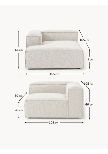 Most Mollis Plus Sol Köşe 2 Modül Köşe 01 Beyaz Lüks Bukle Kumaş