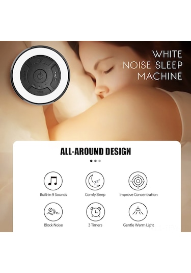 Tenfowee Bebek Uyku Düzenleyici - 9 Doğal Ses, 3 Zamanlayıcı, Gece Lambalı Beyaz Gürültü Makinesi Diğer
