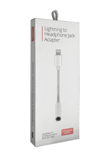 Powerway Ac03 Lightning To 3.5mm Stereo Aux Kulaklık Jack Çevirici Kablo 90mm