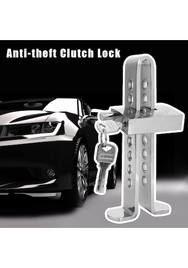 Araba Aksesuarları Çelik Paslanmaz Otomatik Fren Pedalı Kilidi Evrensel Araba Debriyaj Kilidi Gaz Hızlandırıcı Güvenlik Anti-hırsızlık Aracı
