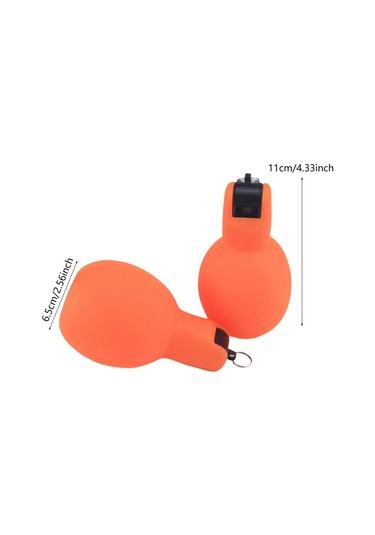 Suntek 2 Adet El Sıkma Düdükleri Manuel Yüksek Sesle Eğitim Turuncu