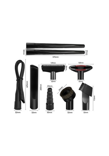 Amigaelegant Elektrikli Süpürge Fırçası Uyarlaması: 32mm Evrensel Beş Katmanlı Adaptör