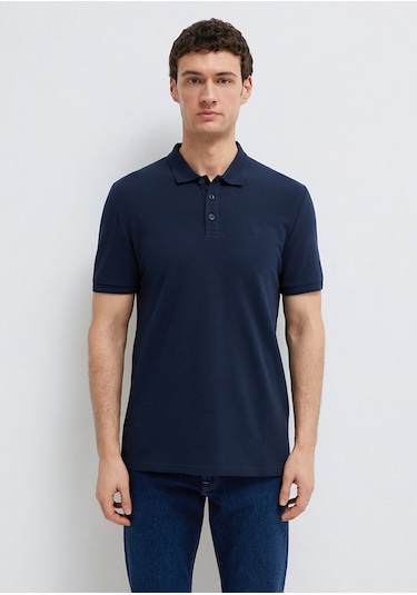 Mavi - Lacivert Polo Tişört 064946-70490 Lacivert