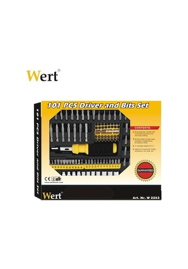 Wert 2253 Tornavida Bits Uç - Lokma Seti (101 Parça)
