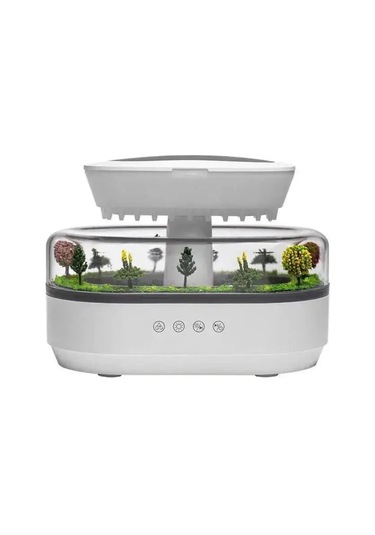 Leerfei 286 Yağmur Damlası Aroma Difüzör, 6 Renk Işıklı Hava Nemlendirici Ve Dinlendirici Sesler