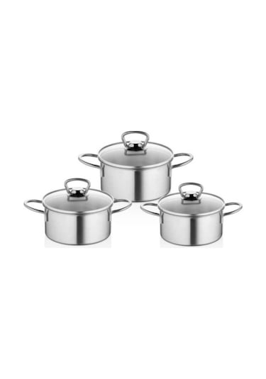 By Kardelen 6 Parça Mini Tencere Seti - İnox - Byg1000 Inox