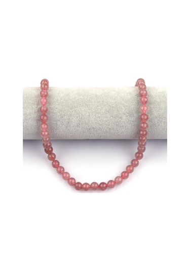 Çilek Kuvars Doğal Taş Dizi 8 mm Küre Kesim Mavi