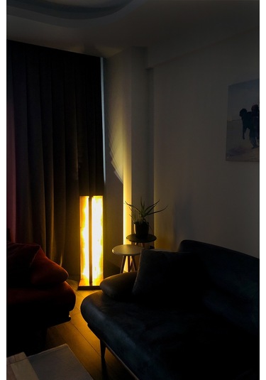 Ahşap Led Aydınlatma Lambader 100cm Çok Renkli