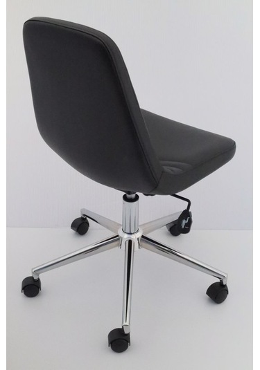 Parker Siyah Deri Ofis Çalışma Sandalyesi