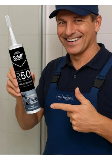 Selsil Pu Mastik 280 Ml Siyah 10 Adet ,alüminyum Tabanca Siyah