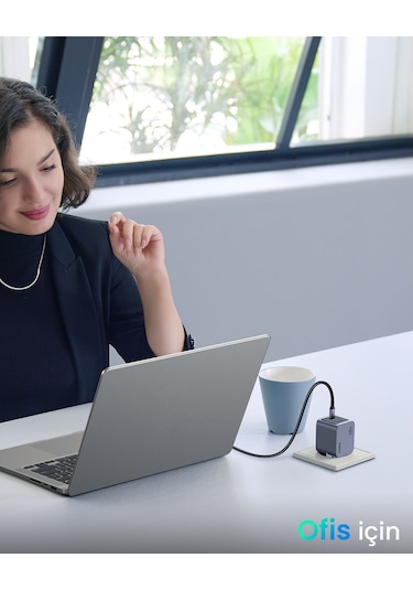 Ugreen Nexode Pro 45w Gan Hızlı Şarj Cihazı Qc Pd 2xusb-c Uzay Grisi