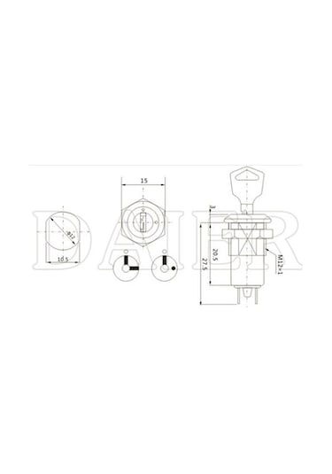 IC-195 Anahtarlı Switch 0-1 Yeni KS-01-101C