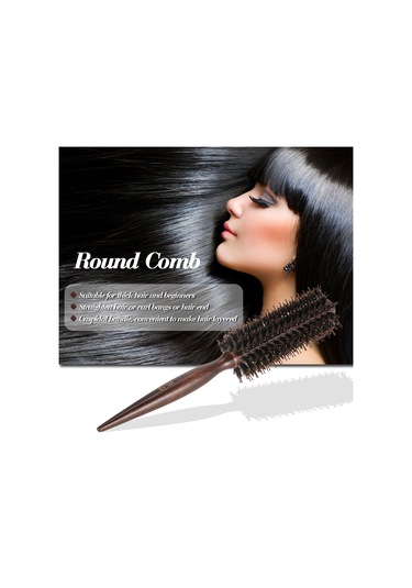 Lemestar Kuru Saç Dönüştürücü: Ahşap Gövde Fön Uyumlu Saksı Şekilli Saç Tarak, Saç Derisini Masaj Ederek Kıvırık Oluşturur, Kalın Saçlar İçin Uygun